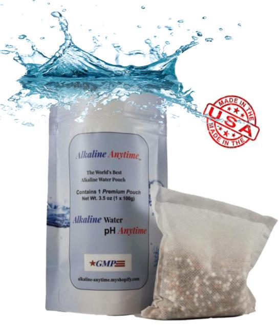 Paquete de filtro alcalino en cualquier momento: Worlds Best Alkaline Water- 3 paquete de 30 g y 3 paquete de 100 g, se ajusta a cualquier contenedor -9.5ph + electrolitos ionizados