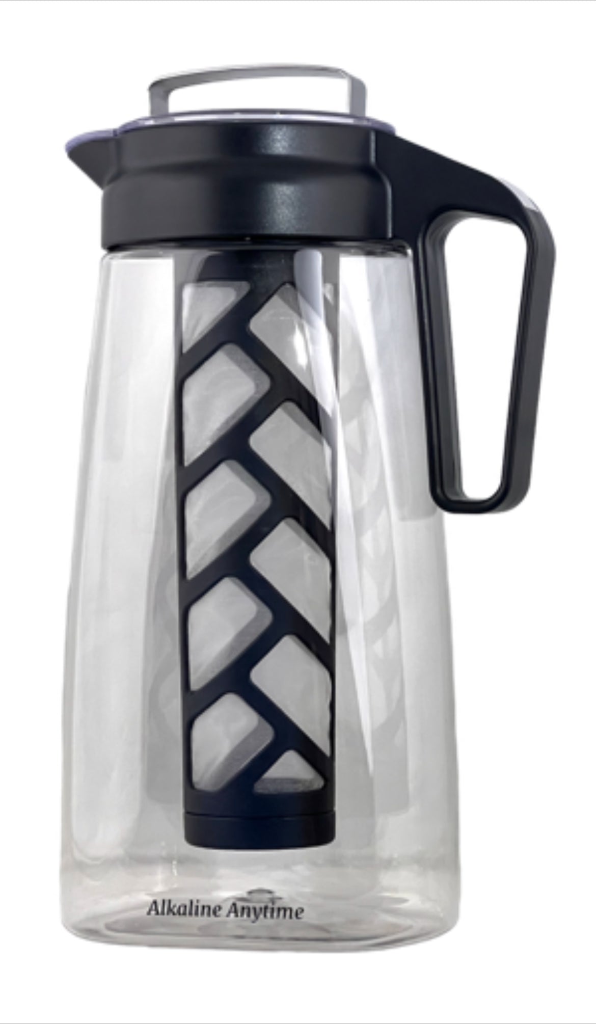 Infusor de lanzador de filtro de agua alcalino, Tritan lanzador 2L | 9.5 Filtros alcalinos de pH | Jarra de té | Tritan BPA Cafetera de hielo gratis | Lanzador infusor