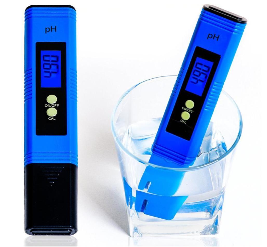 Medidor de pH digital y probador de agua de pH, probador de pluma para agua de pH, agua potable, botellas de agua, jarras de agua, piscinas, acuarios e hidroponía.