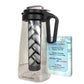 Infusor de lanzador de filtro de agua alcalino, Tritan lanzador 2L | 9.5 Filtros alcalinos de pH | Jarra de té | Tritan BPA Cafetera de hielo gratis | Lanzador infusor