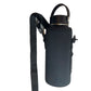 Botella de agua Bolsa de transporte y soporte de botella de agua, bolsa de soporte de aislamiento premium, correa de hombro ajustable, negro, se ajusta a las botellas de 27-34 oz