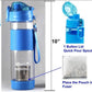 Alkaline en cualquier momento Sports Alkaline Water Bottle-1 (9.5ph) Filtro alcalino e infusor de acero inoxidable